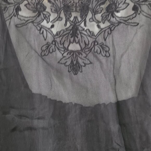 Elie Tahari Embroidered Black Dress (Size M) - Picture 6 of 10